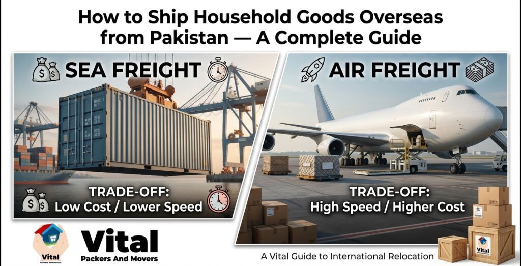 How to Ship Household Goods Overseas from Pakistan